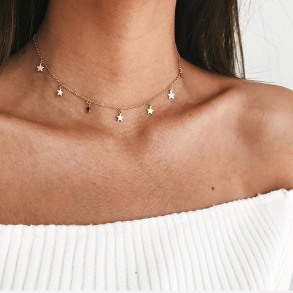 hot rio Jewelry - GOLD MISTA ★ Star Choker Necklace